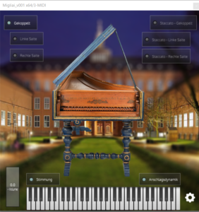 Virtual Instrument of Migliai Harpsichord